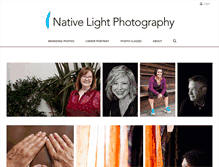 Tablet Screenshot of nativelightphoto.com